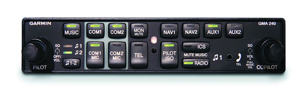 Garmin GMA240 control interface