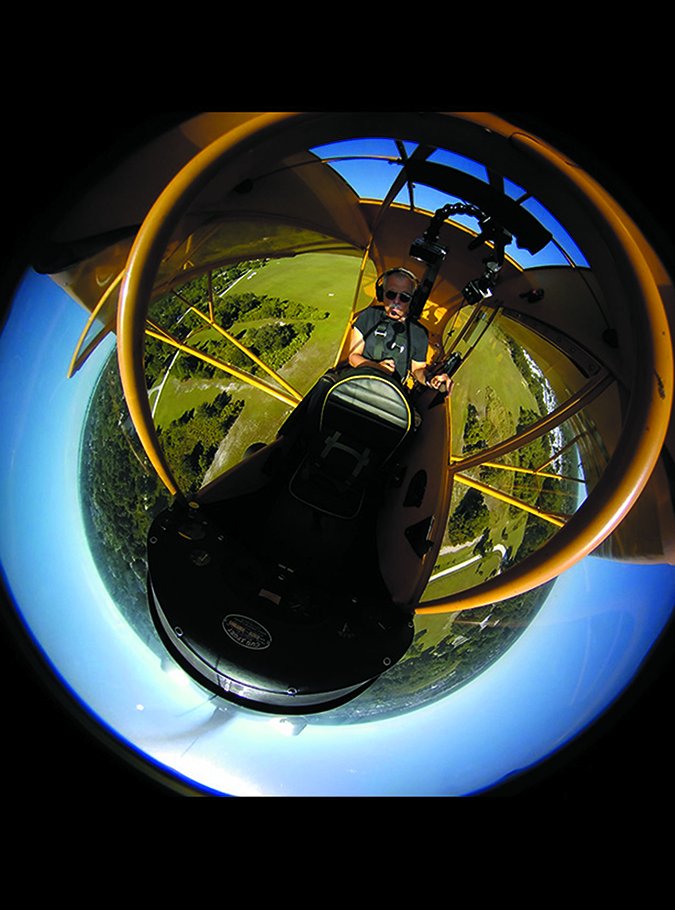 Cub flying action camera shot