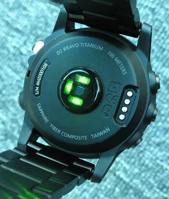 D2 Titanium heart rate sensor