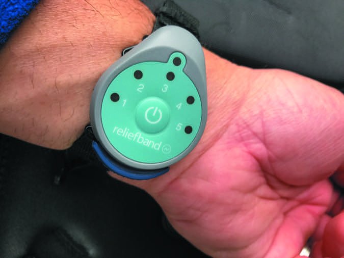 Relief Band on Wrist