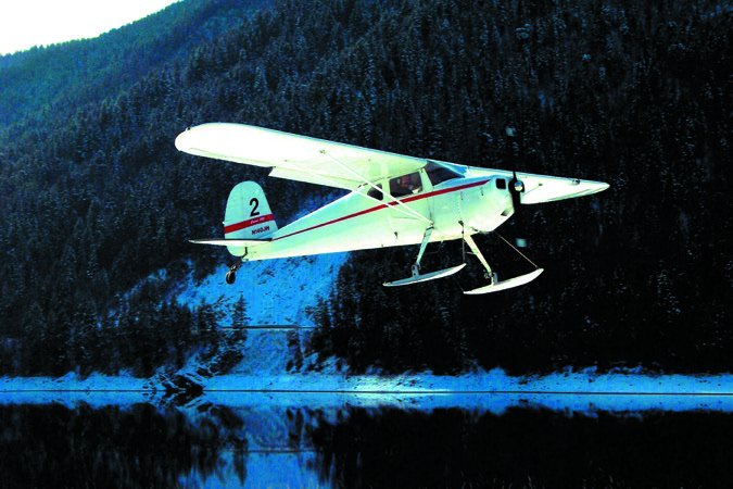 Cessna 140 skis