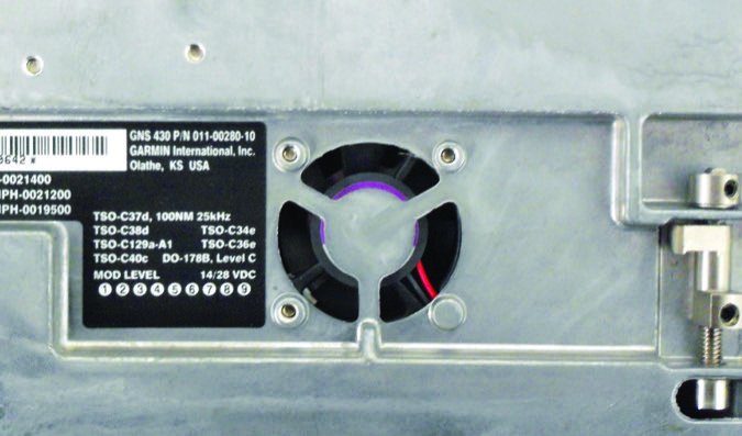 GNS430 chassis fan