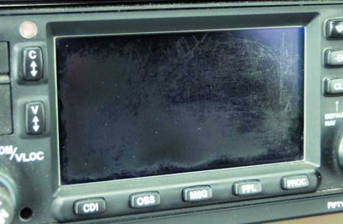 GNS430 trashed lense