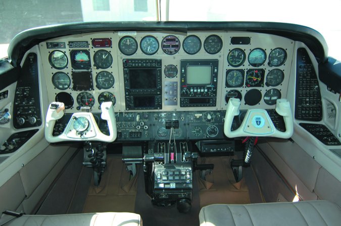 37 Duke cockpit