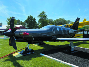 Dasher TBM940 base color with matte black propeller