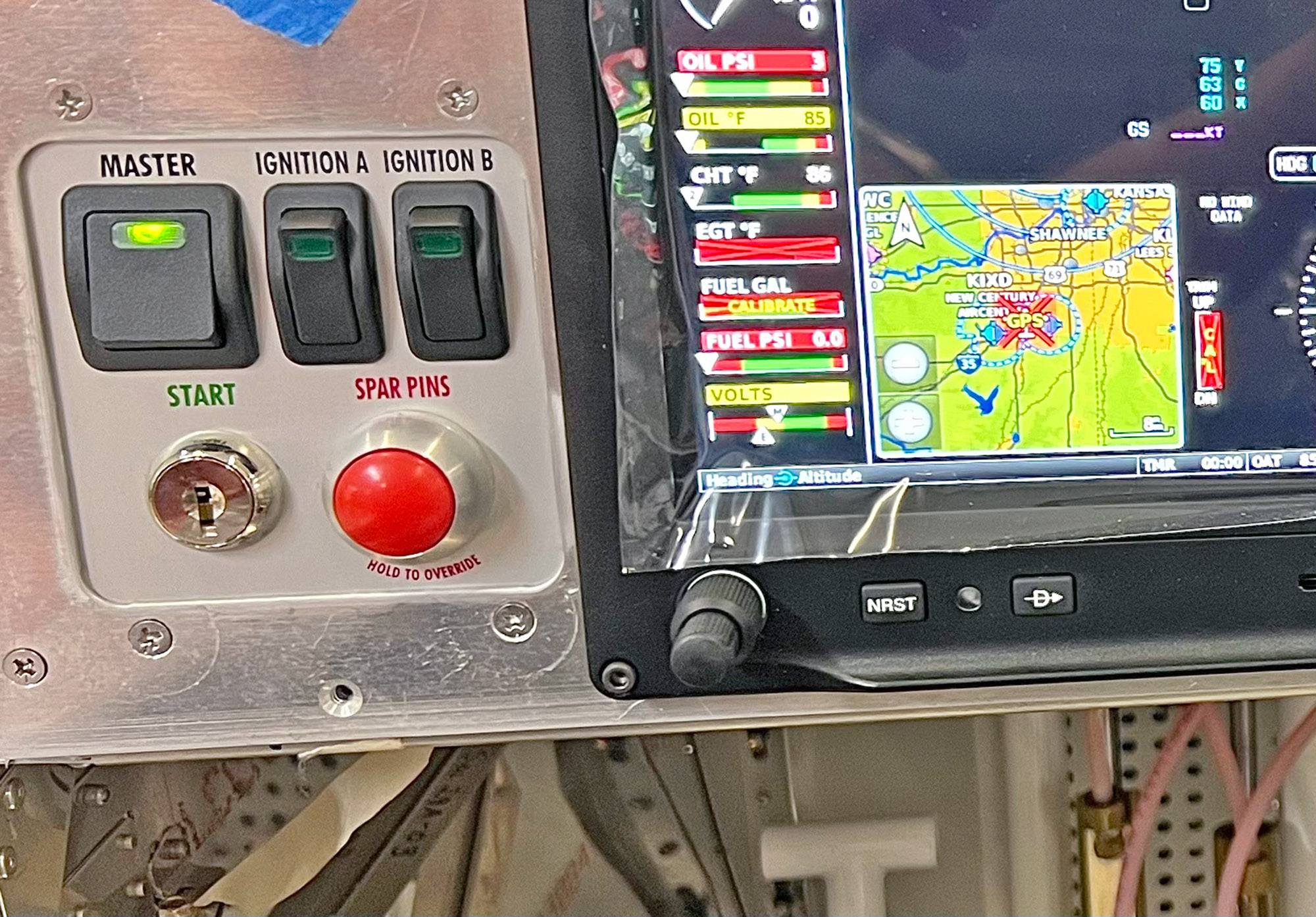 Rotax panel switches