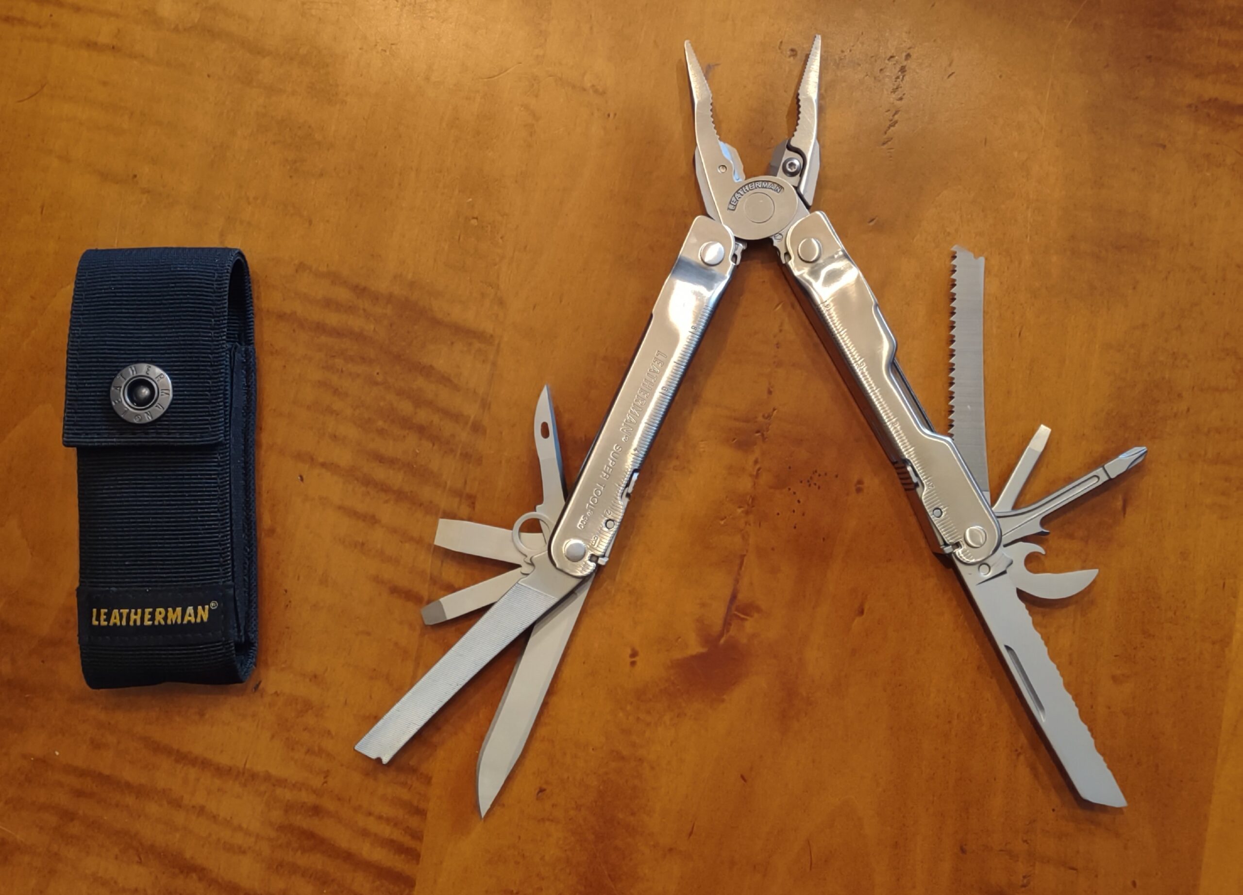 The Leatherman Super Tool will bring joy to pilots on your gift list.